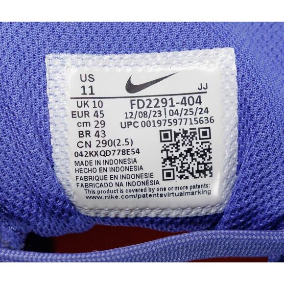 Nike Interact Run Road Astronomy Blue Platinum Running Shoes Mens 11 FD2291-404 - Picture 7 of 13